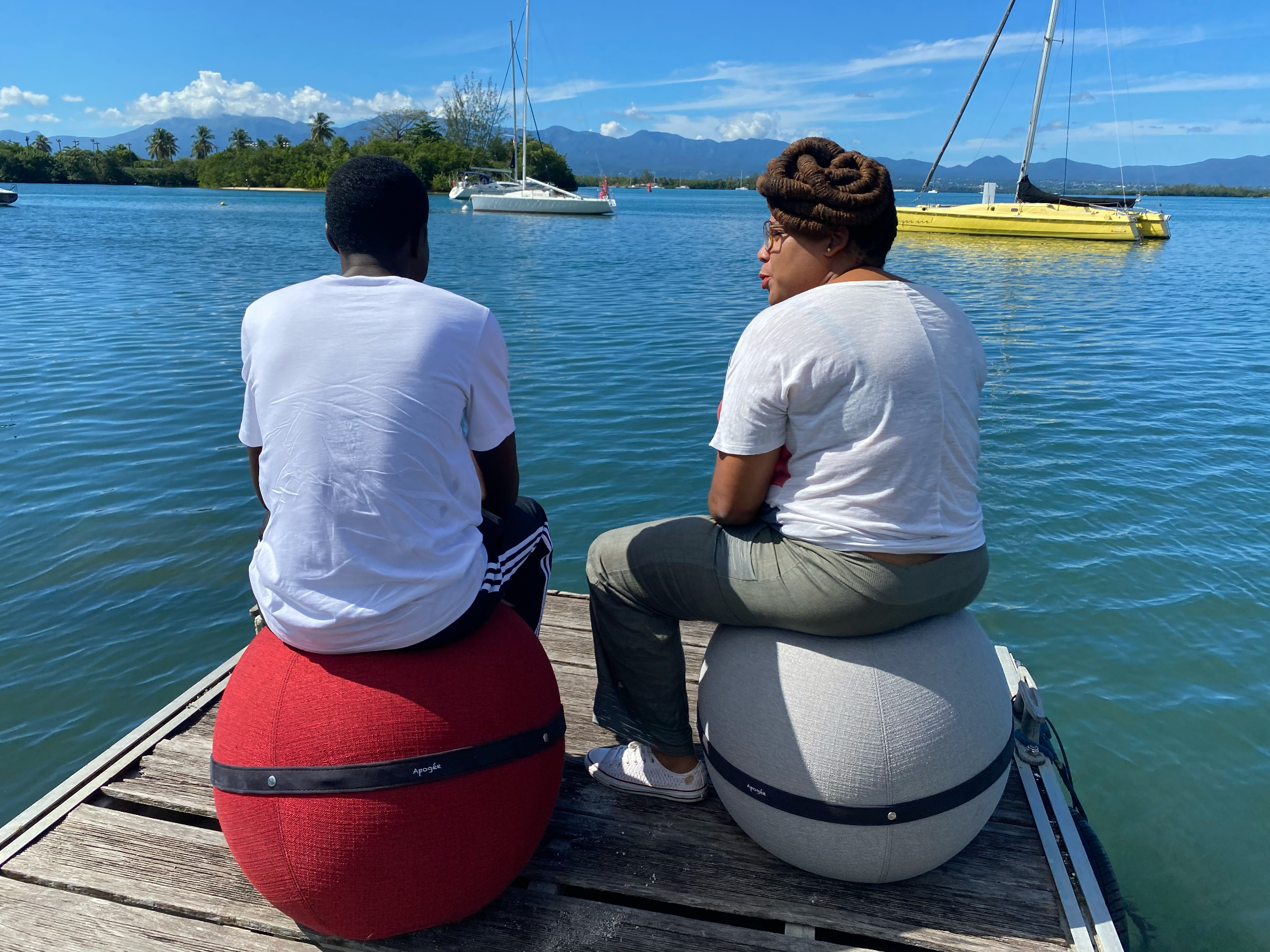 Coaching en Guadeloupe — séance d'échange face à la mer